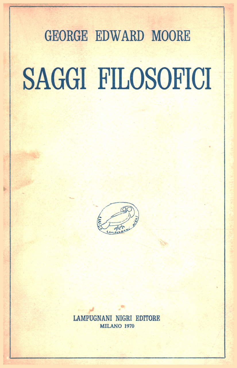 Saggi filosofici