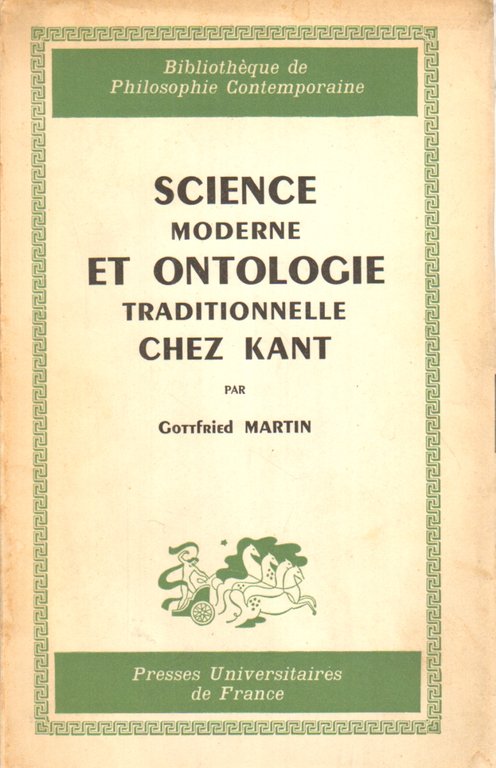 Science moderne et ontologie traditionnelle chez Kant