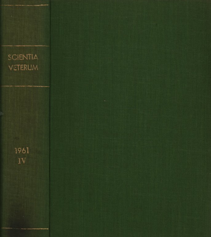 Scientia Veterum. Collana di studi di storia della medicina IV …