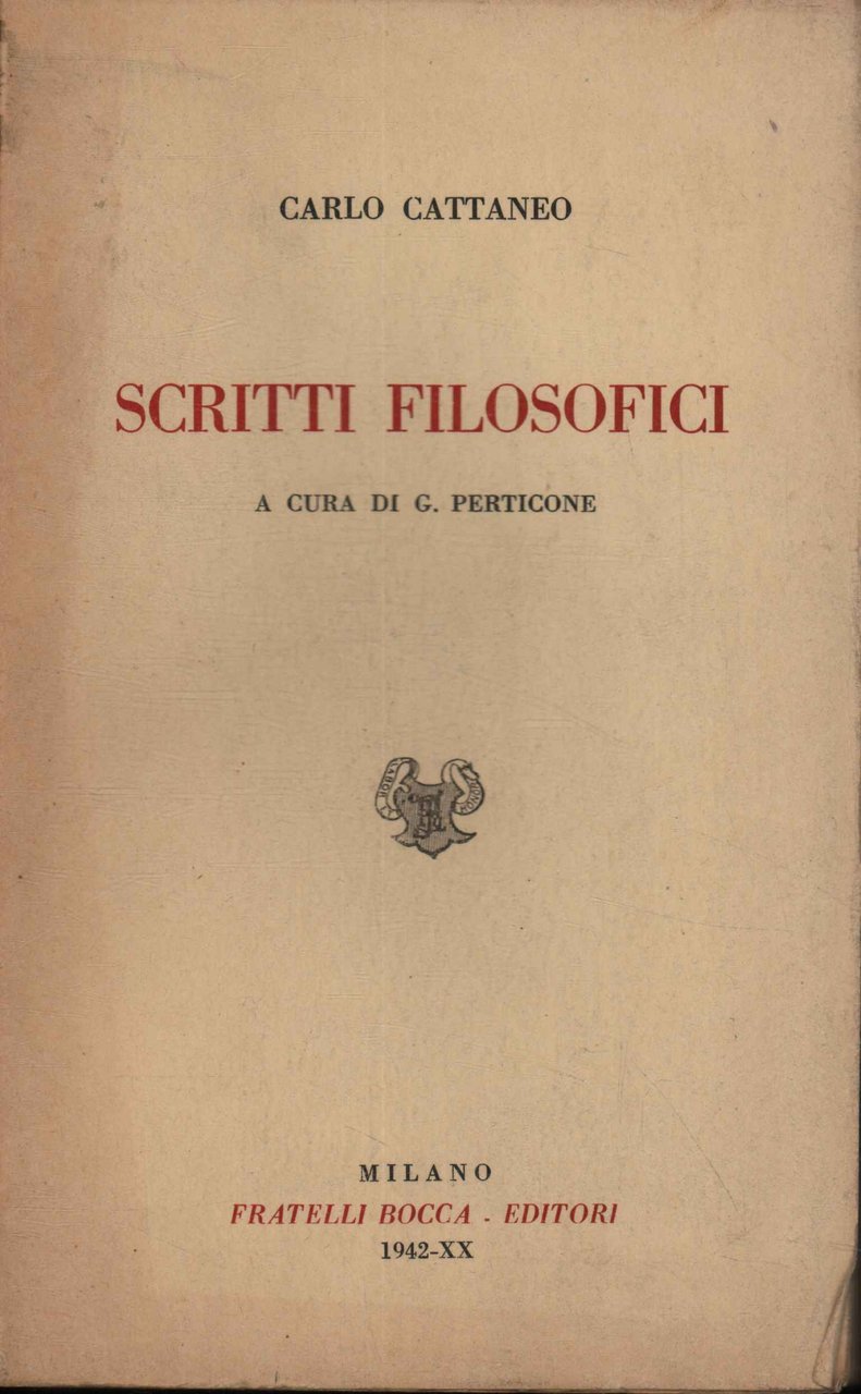 Scritti filosofici