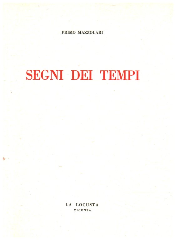 Segni dei tempi