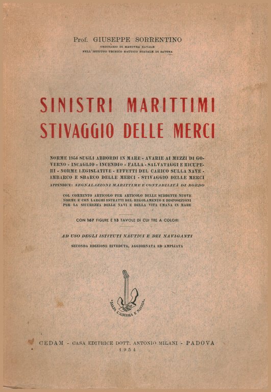 Sinistri marittimi stivaggio delle merci