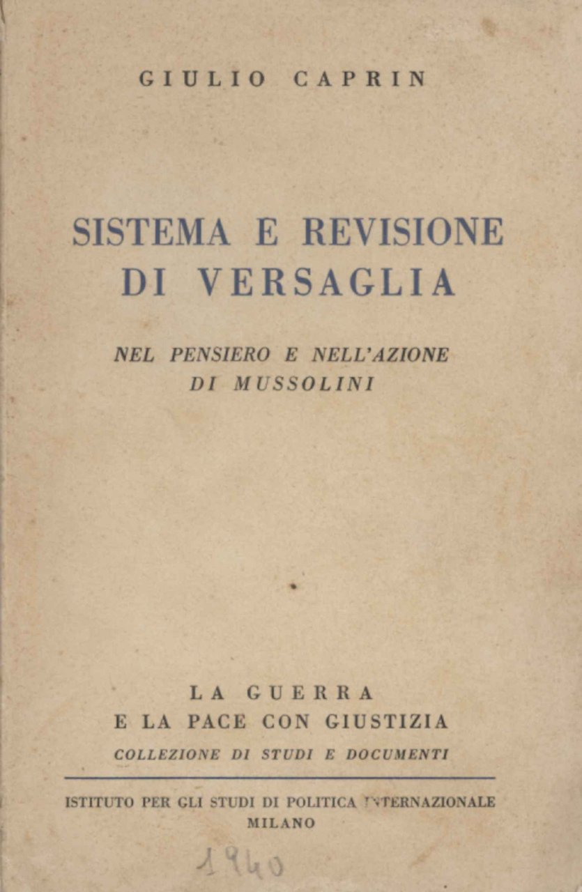 Sistema e revisione di Versaglia