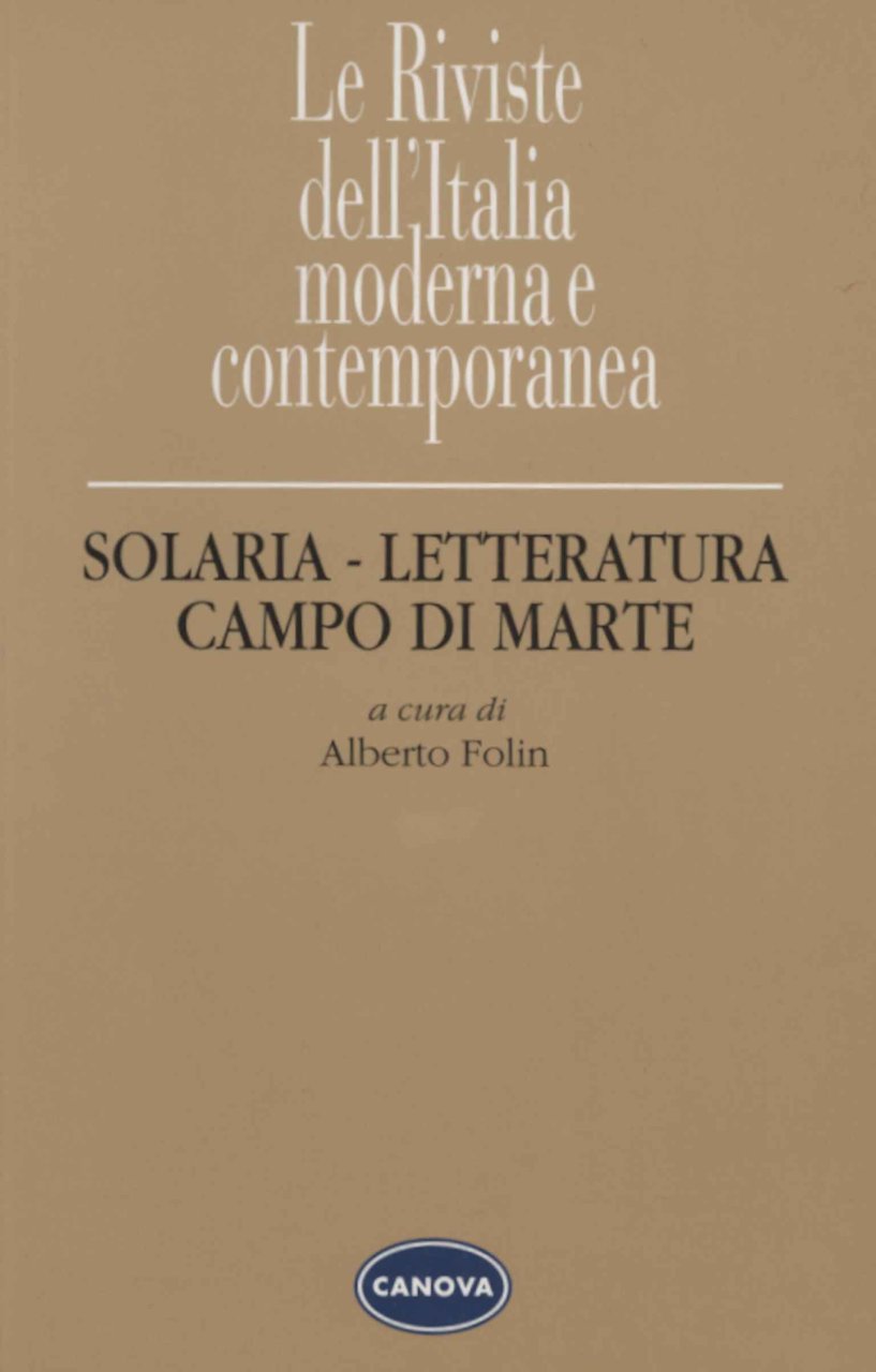 Solaria letteratura e Campo di Marte