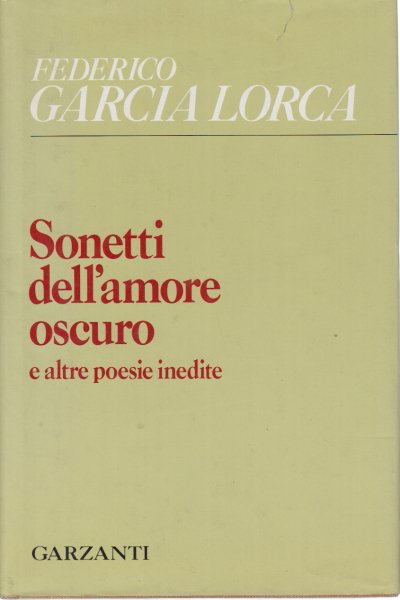 Sonetti dell'amore oscuro