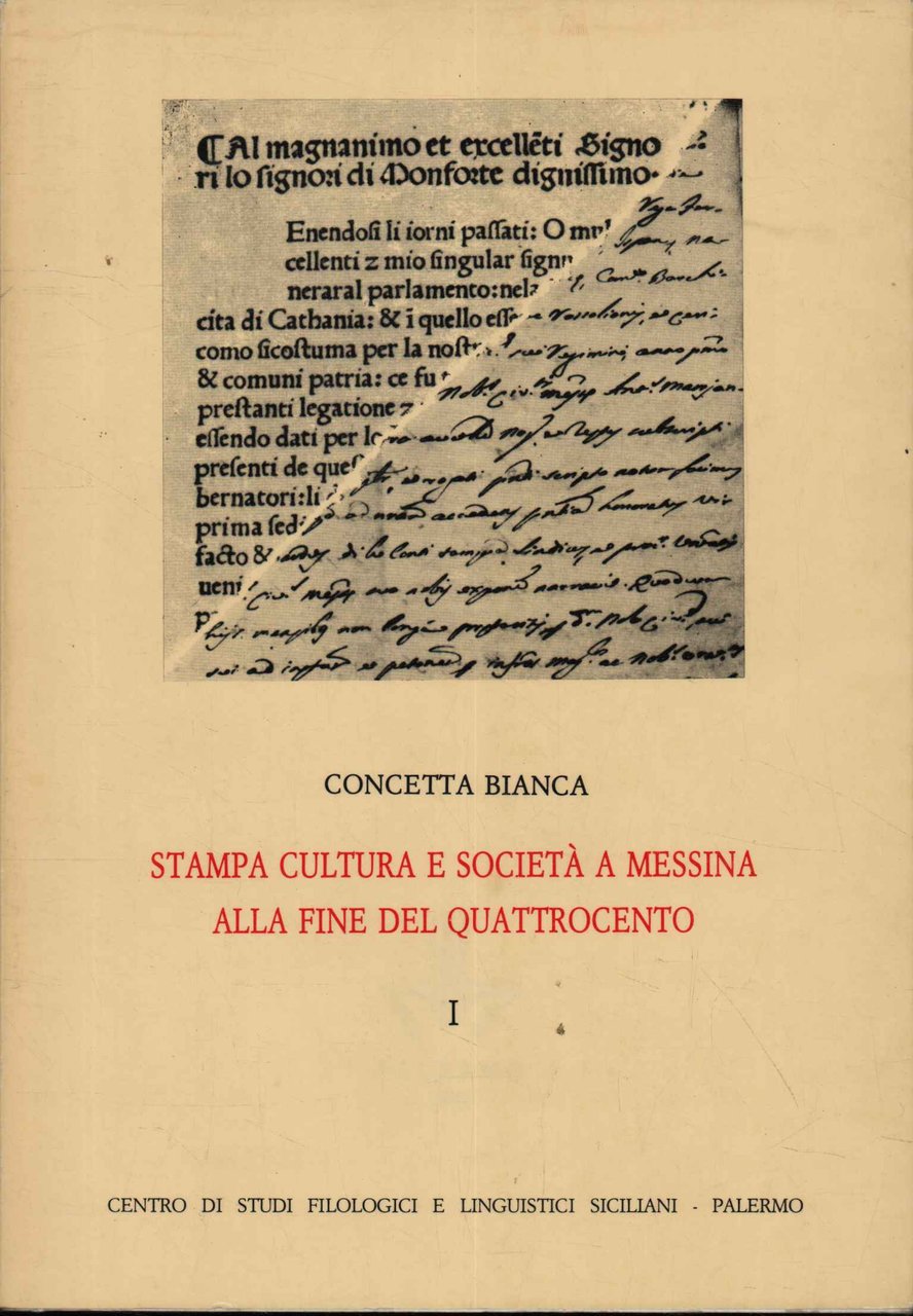 Stampa cultura e società a Messina alla fine Quattrocento