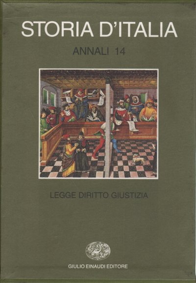 Storia d'Italia. Annali 14. Legge Diritto Giustizia | Immagine principale