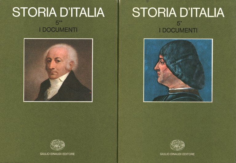 Storia d'Italia. I documenti. Volume quinto (2 Volumi)