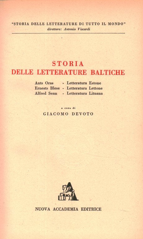 Storia delle letterature baltiche