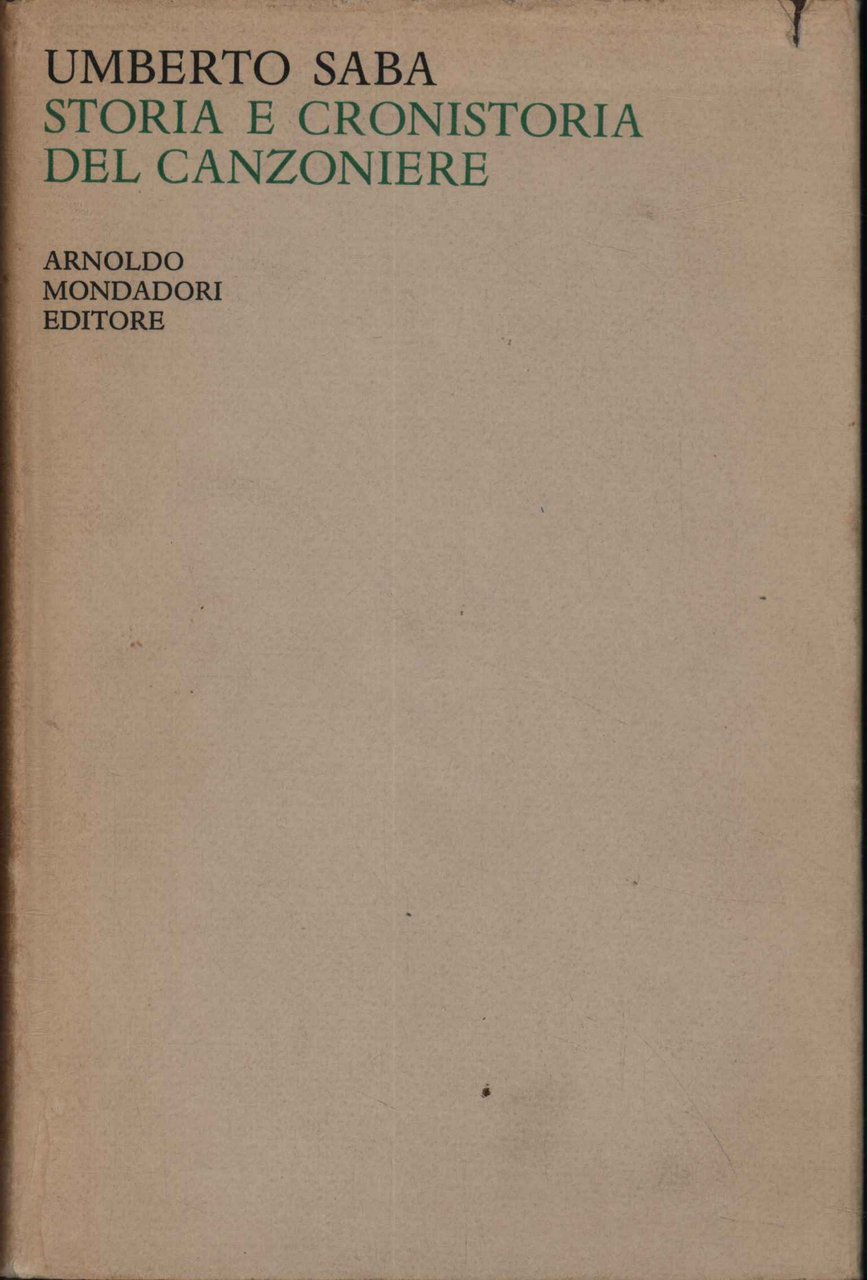 Storia e cronistoria del Canzoniere | Immagine principale