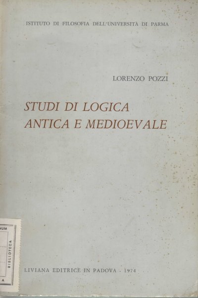 Studi di logica antica e medioevale