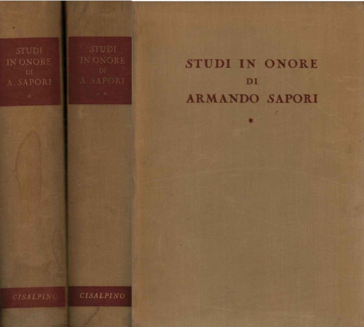 Studi in onore di Armando Sapori (2 Volumi)