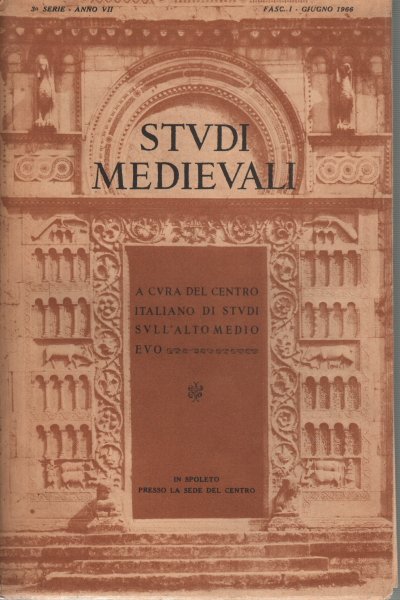 Studi medievali - anno VII