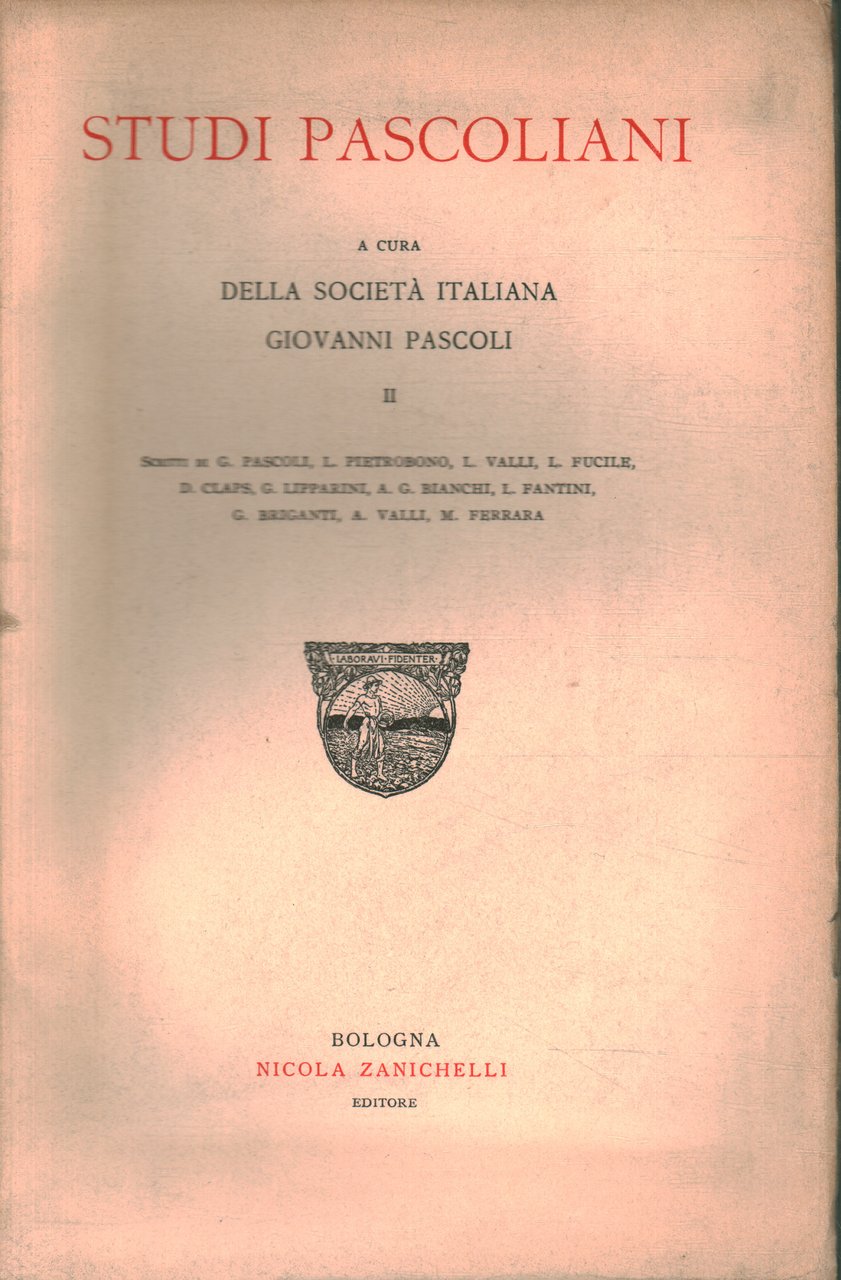 Studi pascoliani (Volume II)
