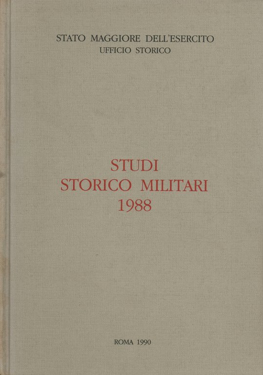 Studi storico militari 1988