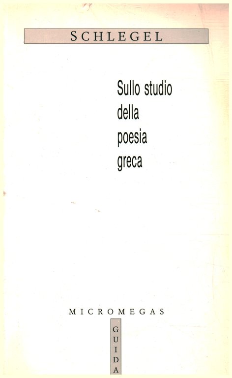 Sullo studio della poesia greca