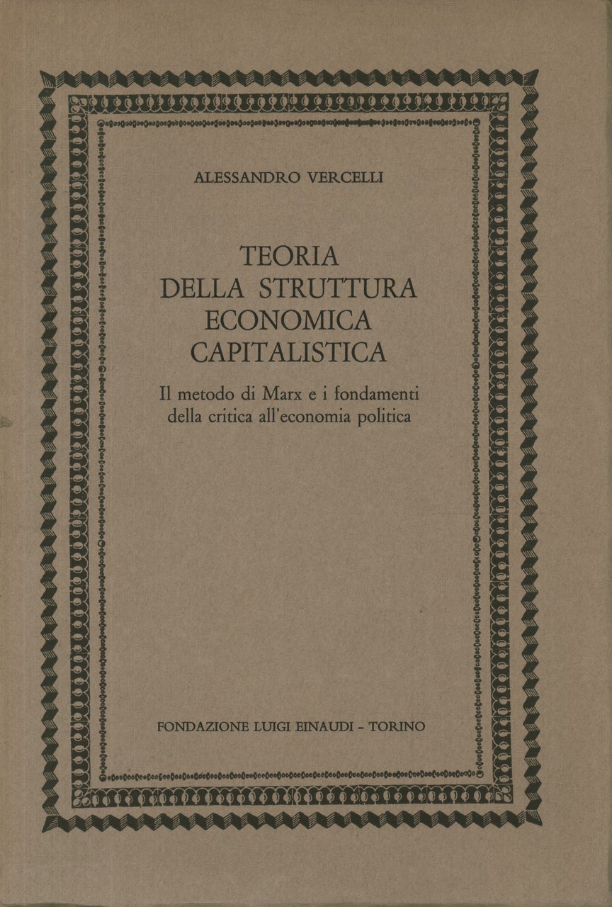 Teoria della struttura economica capitalistica