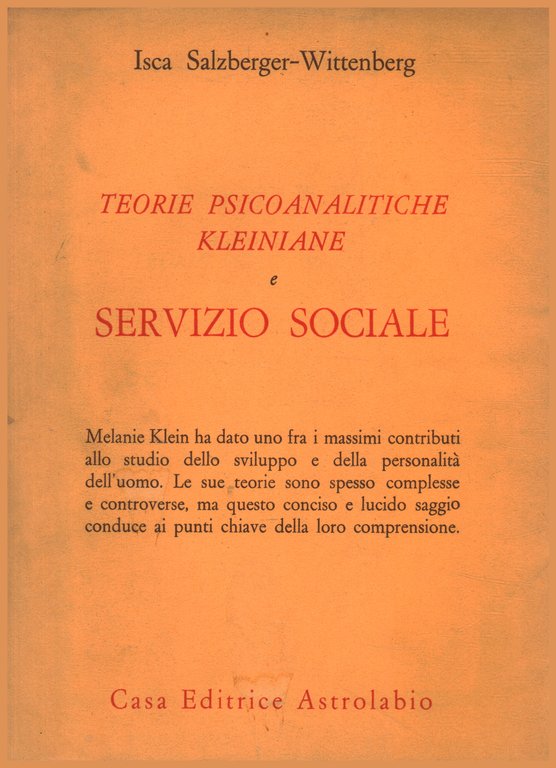 Teorie psicoanalitiche kleiniane e servizio sociale