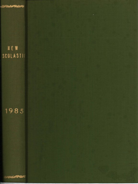 The new scholasticism Volume LIX 1985 n.1-2-3-4
