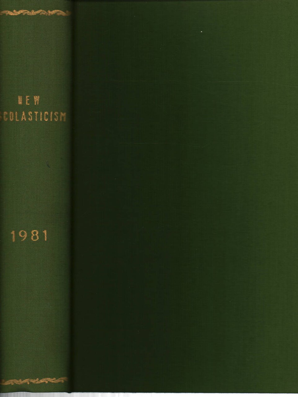 The new scholasticism Volume LV 1981 n.1-2-3-4