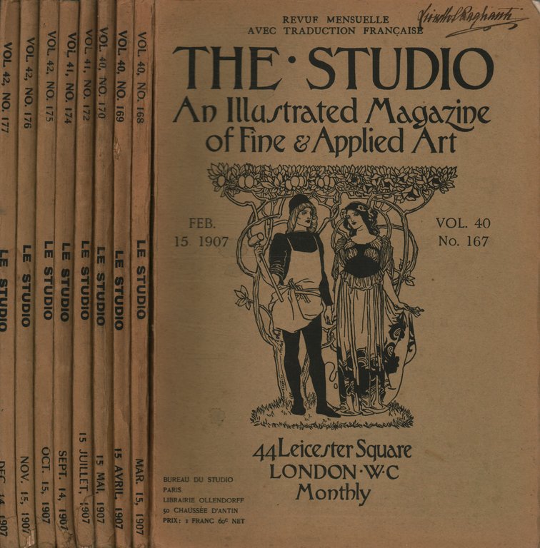 The Studio annata 1907 (9 fascicoli): vol. 40 n. 167 …