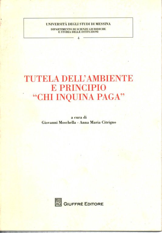 Tutela dell'ambiente e principio chi inquina paga