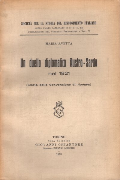 Un duello diplomatico Austro-Sardo nel 1821