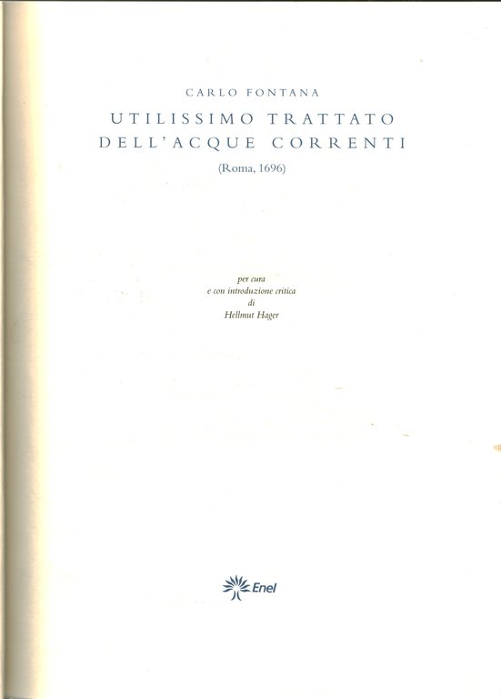 Utilissimo trattato dell'acque correnti