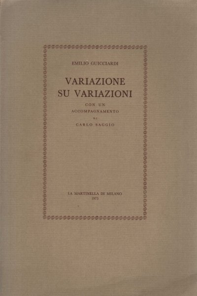 Variazione su variazioni