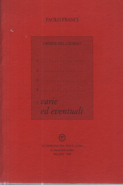 Varie ed eventuali