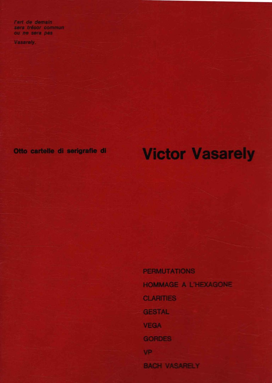 Victor Vasarely. Otto cartelle di serigrafie
