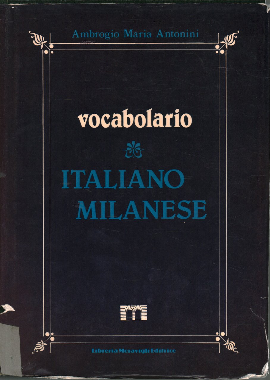 Vocabolario italiano milanese