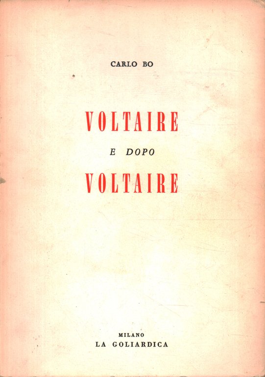 Voltaire e dopo Voltaire