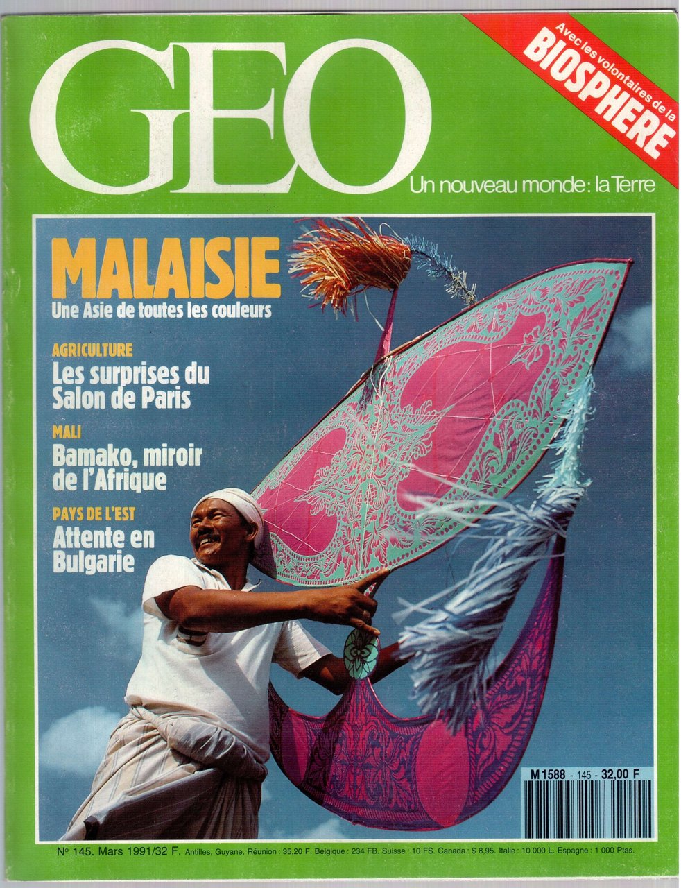 Géo n°145, mars 1991 - Malaisie. Une Asie de toutes …