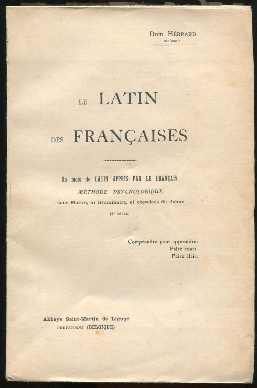 Le latin des Françaises - Un mois de latin appris …