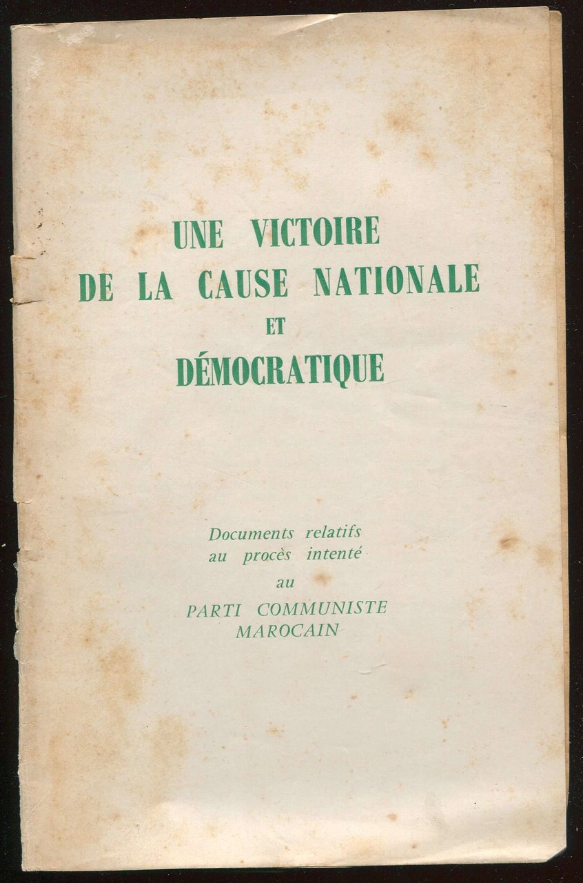 Une victoire de la cause nationale et démocratique - Documents …