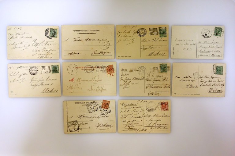 10 Cartoline Torino Vedute della Città Viaggiate Anni '15 '20