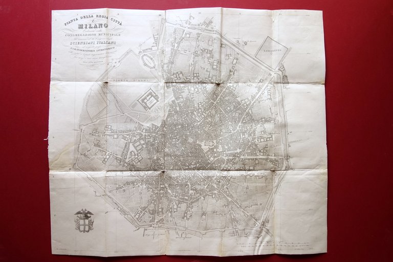 2 Carte Pianta della Regia Citt‡ di Milano Contorni di … | Immagine Gallery 2