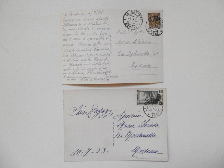 2 Cartoline La Santona Stazione Climatica Estiva Ed Invernale 1953 … | Immagine Gallery 2