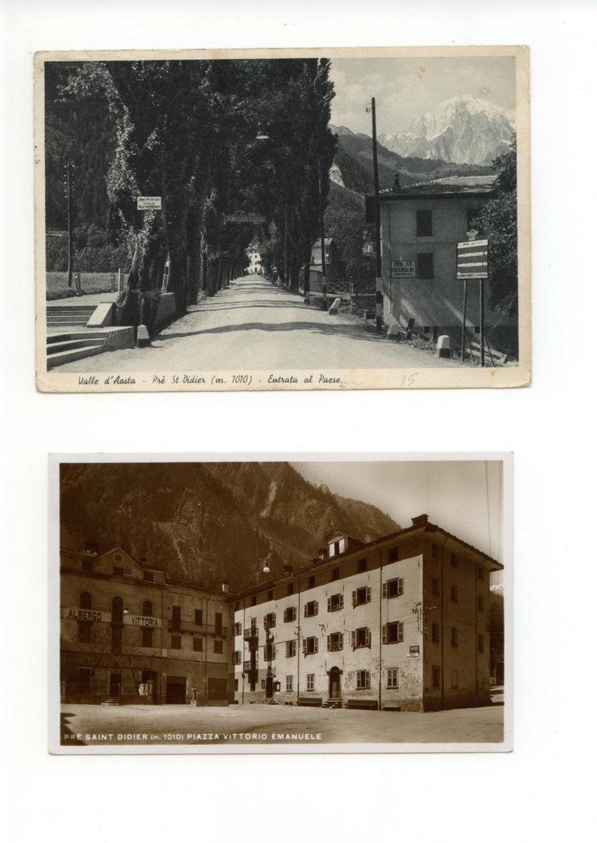 2 cartoline PrË St. Didier Valle d' Aosta Entrata al … | Immagine principale