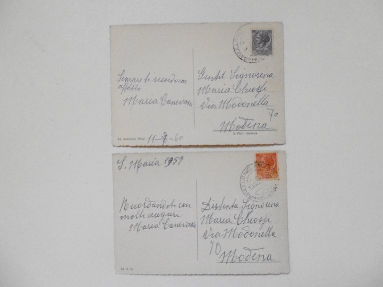 2 Cartoline Saluti da Villa Campichiara ( Pavullo) 1957 1960 …