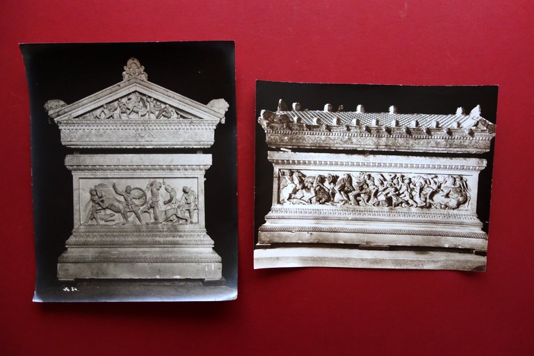 2 Fotografie Sebah Joiallier Costantinopoli Tomba di Alessandro