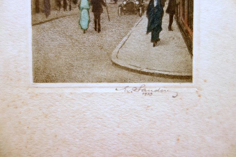 2 Incisioni Acquatinta E. Sanders Chiese Vienna Maria Am Gestade …