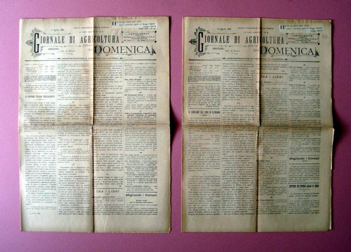2 n Giornale Agricoltura della Domenica 1903 Fabbricazione Emmenthal in … | Immagine principale