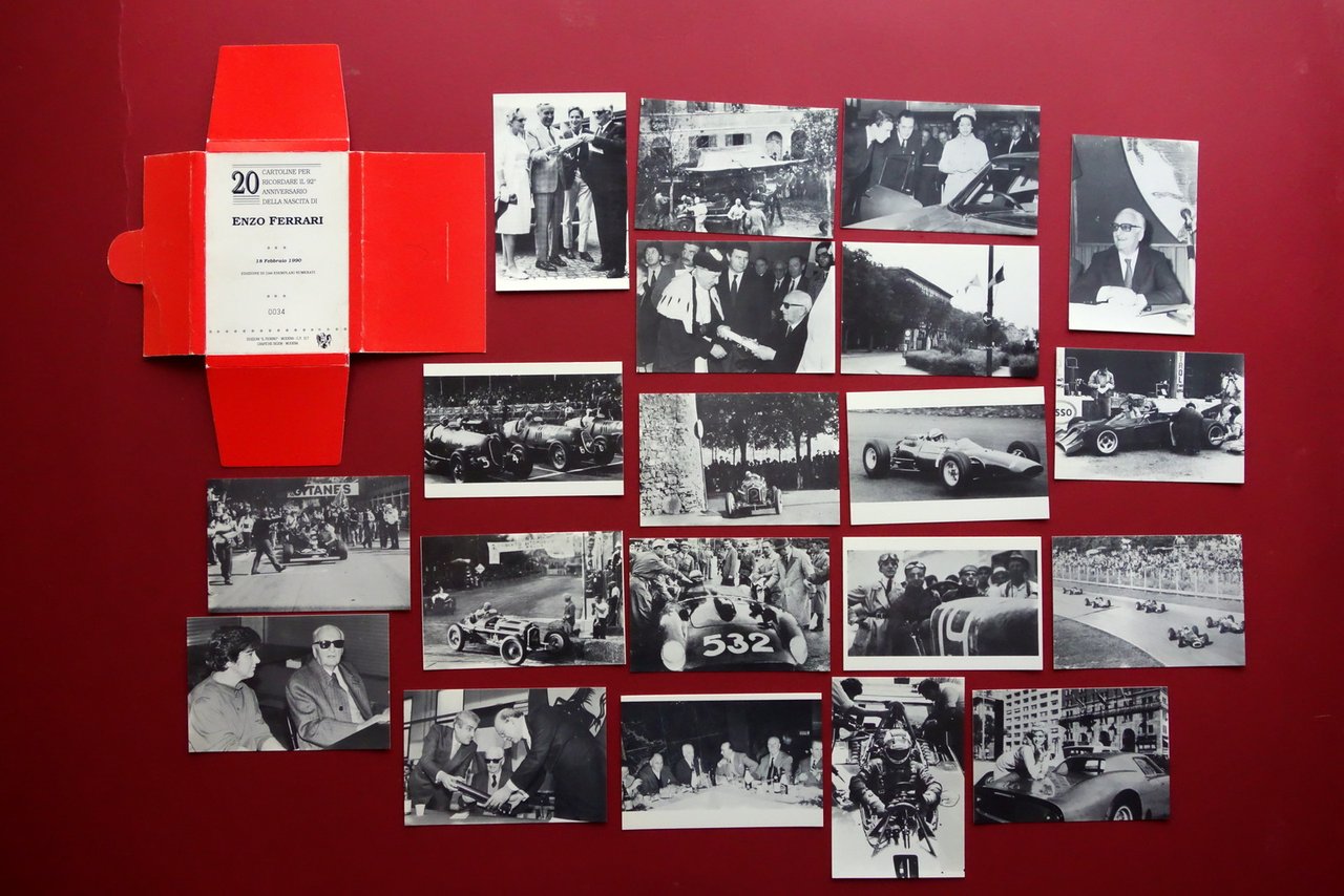 20 Cartoline 92∞ Anniversario nascita Enzo Ferrari il Fiorino 1990 … | Immagine principale