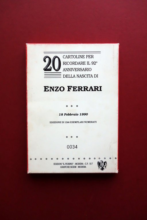 20 Cartoline 92∞ Anniversario nascita Enzo Ferrari il Fiorino 1990 … | Immagine Gallery 2
