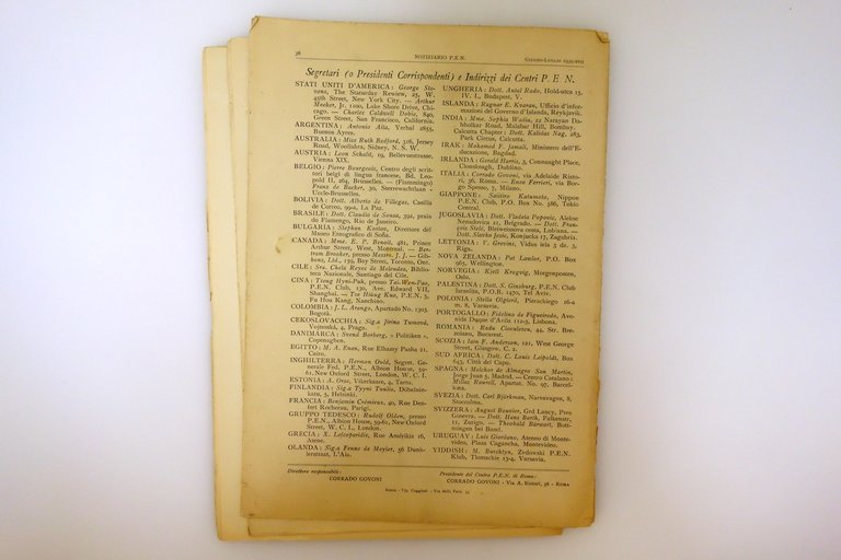 24 Giovani Aeropoeti Futuristi PEN Anno II N. 3-4 Roma …