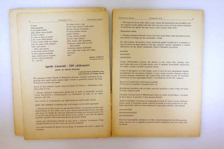 24 Giovani Aeropoeti Futuristi PEN Anno II N. 3-4 Roma …