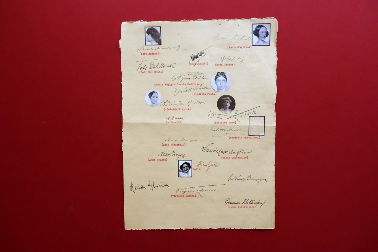 27 Autografi Fac Simile d'Epoca Attrici Cantanti Liriche Italiane Duse … | Immagine principale