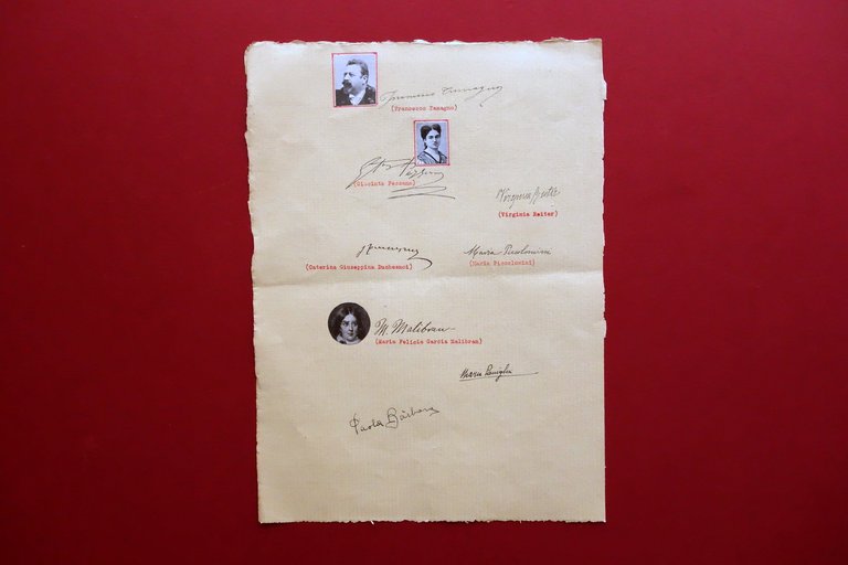27 Autografi Fac Simile d'Epoca Attrici Cantanti Liriche Italiane Duse … | Immagine Gallery 2